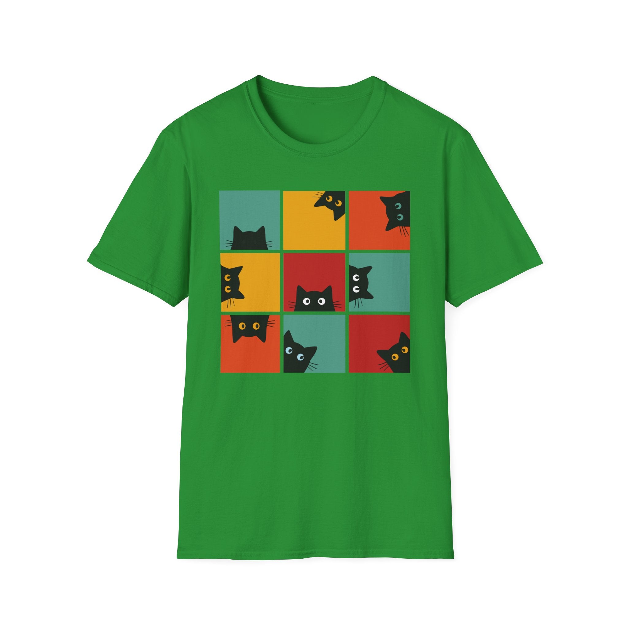 Retro Cat Peeking T-Shirt