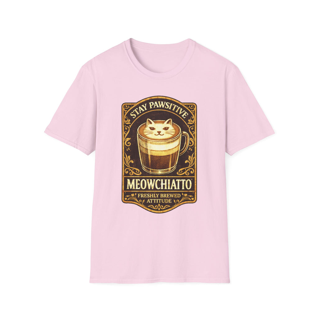 Meowchiatto Stay Pawsitive T-Shirt