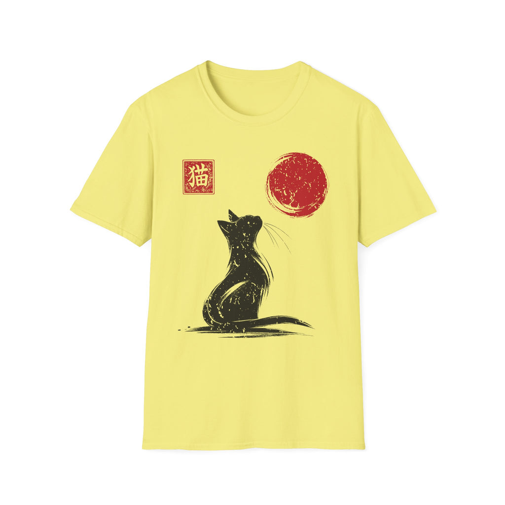 Minimalist Sumi-e Cat T-Shirt