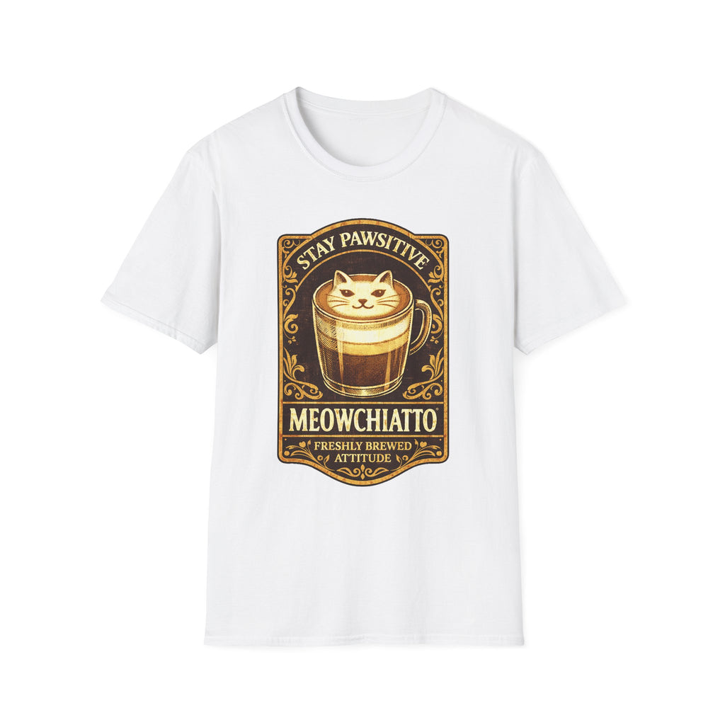 Meowchiatto Stay Pawsitive T-Shirt