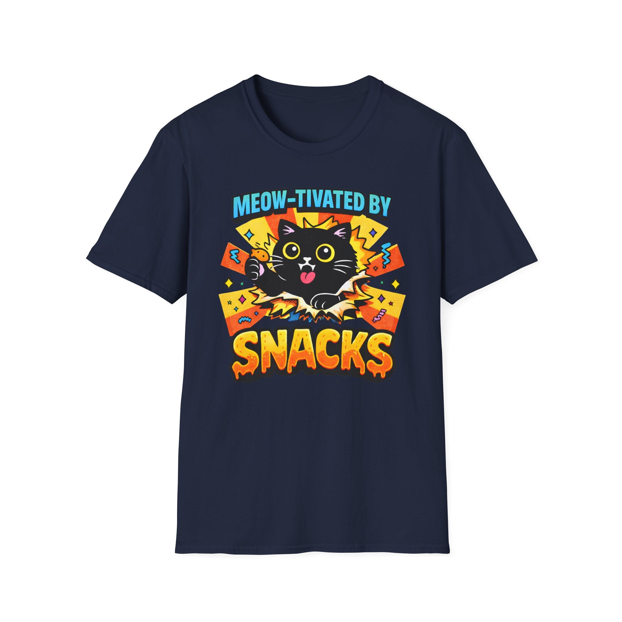 Meow-tivated By Snacks T-Shirt