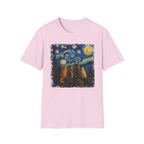 Starry Night, 5 Cats T-Shirt