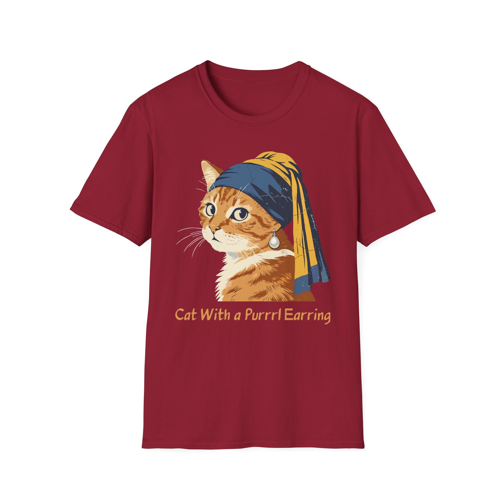 Cat With a Purrrl Earring T-Shirt