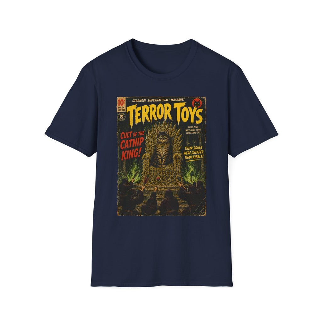 Cat Pulp Terror Stories T-Shirt