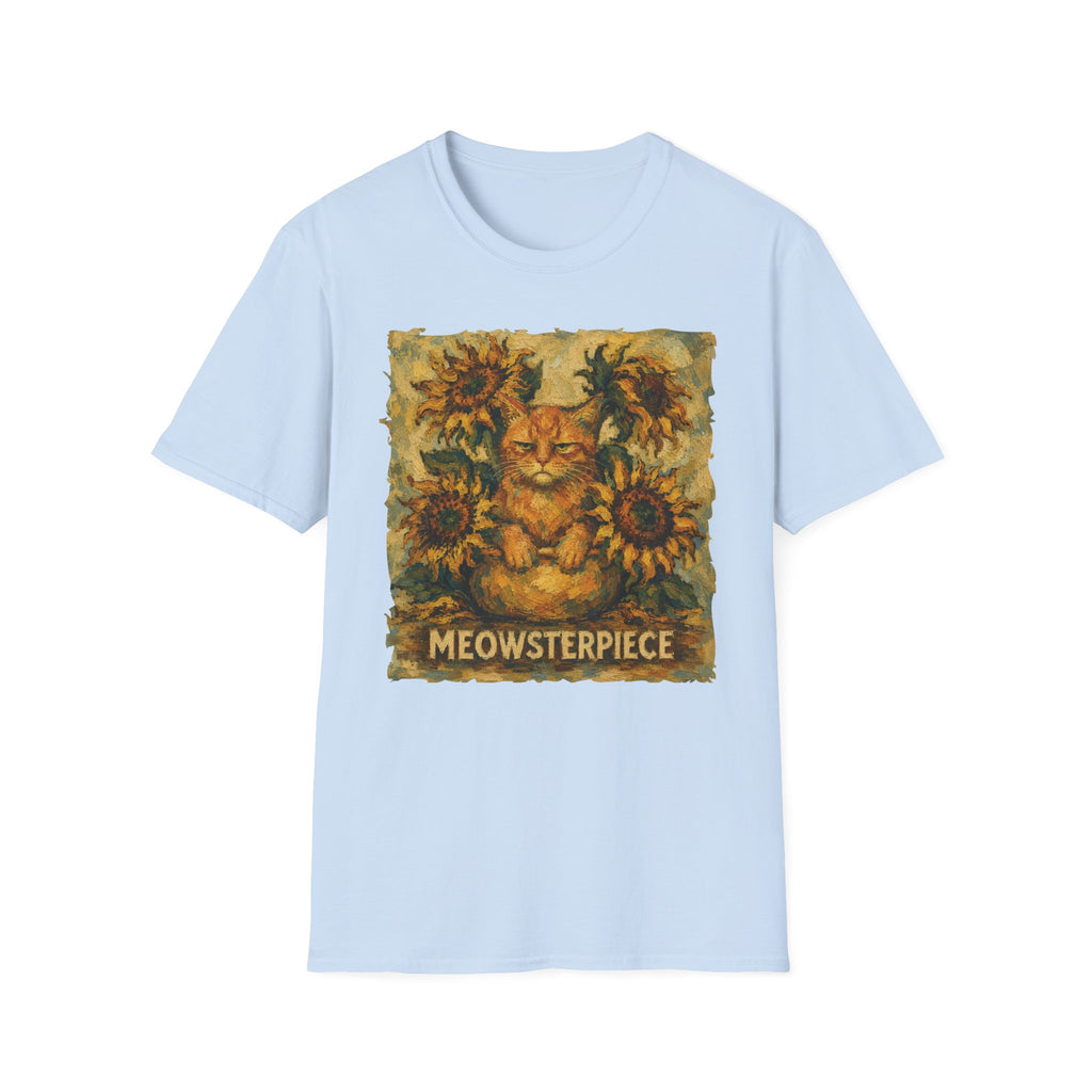 Meowsterpice Van Gogh Sunflowers T-Shirt