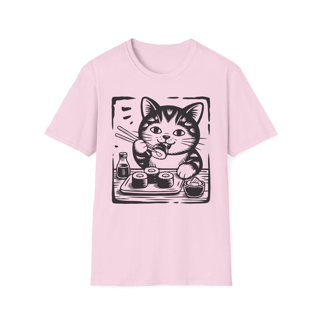 Cat Eating Sushi T-Shirt