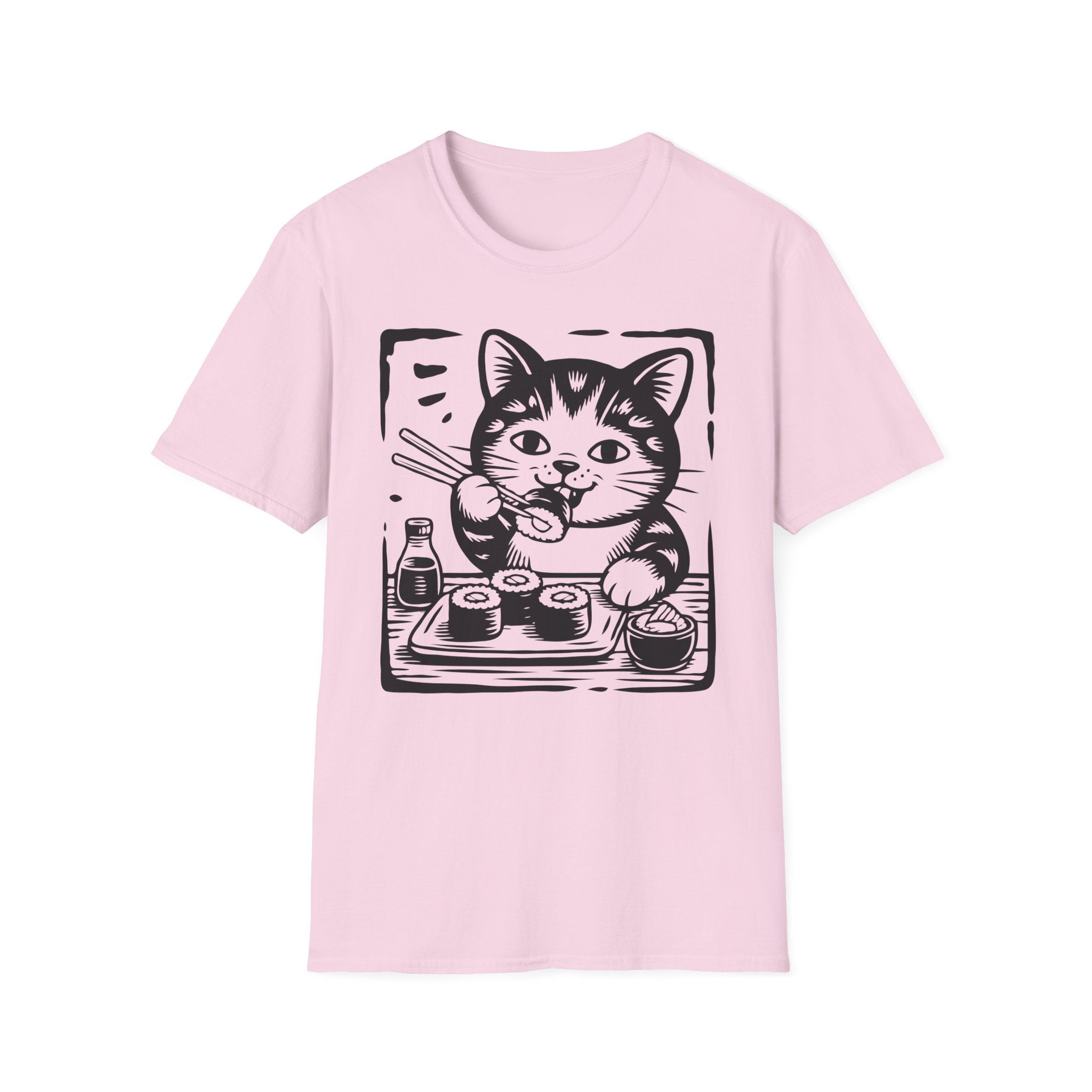 Cat Eating Sushi T-Shirt