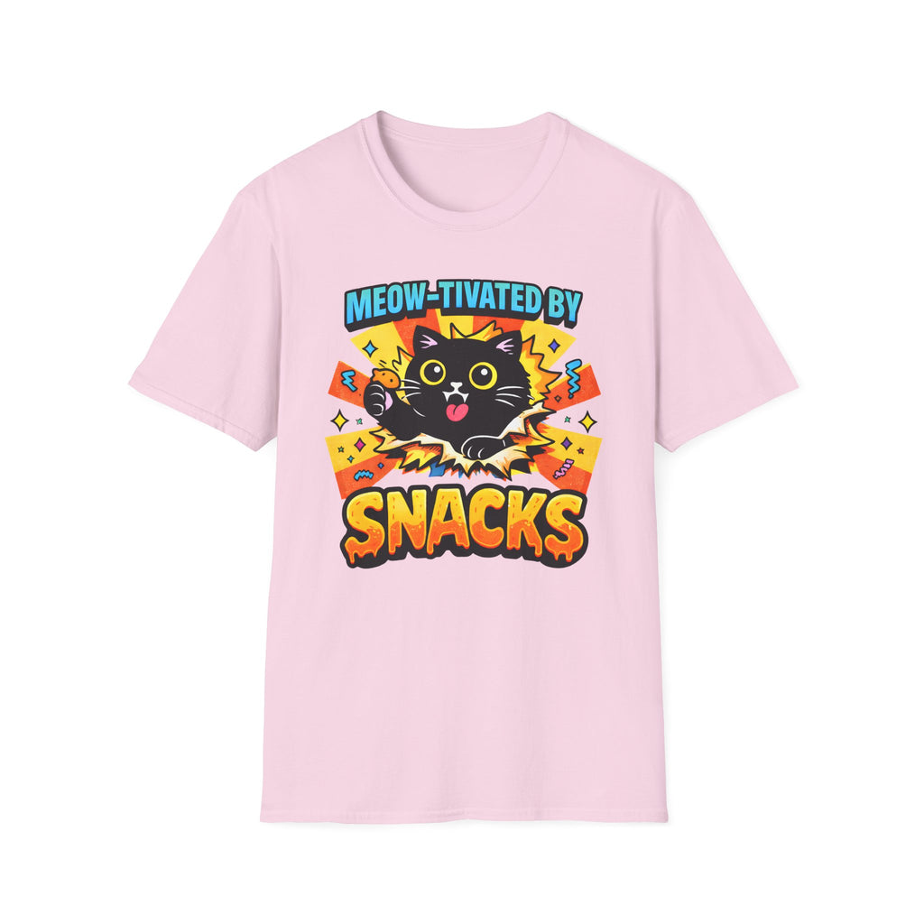 Meow-tivated By Snacks T-Shirt