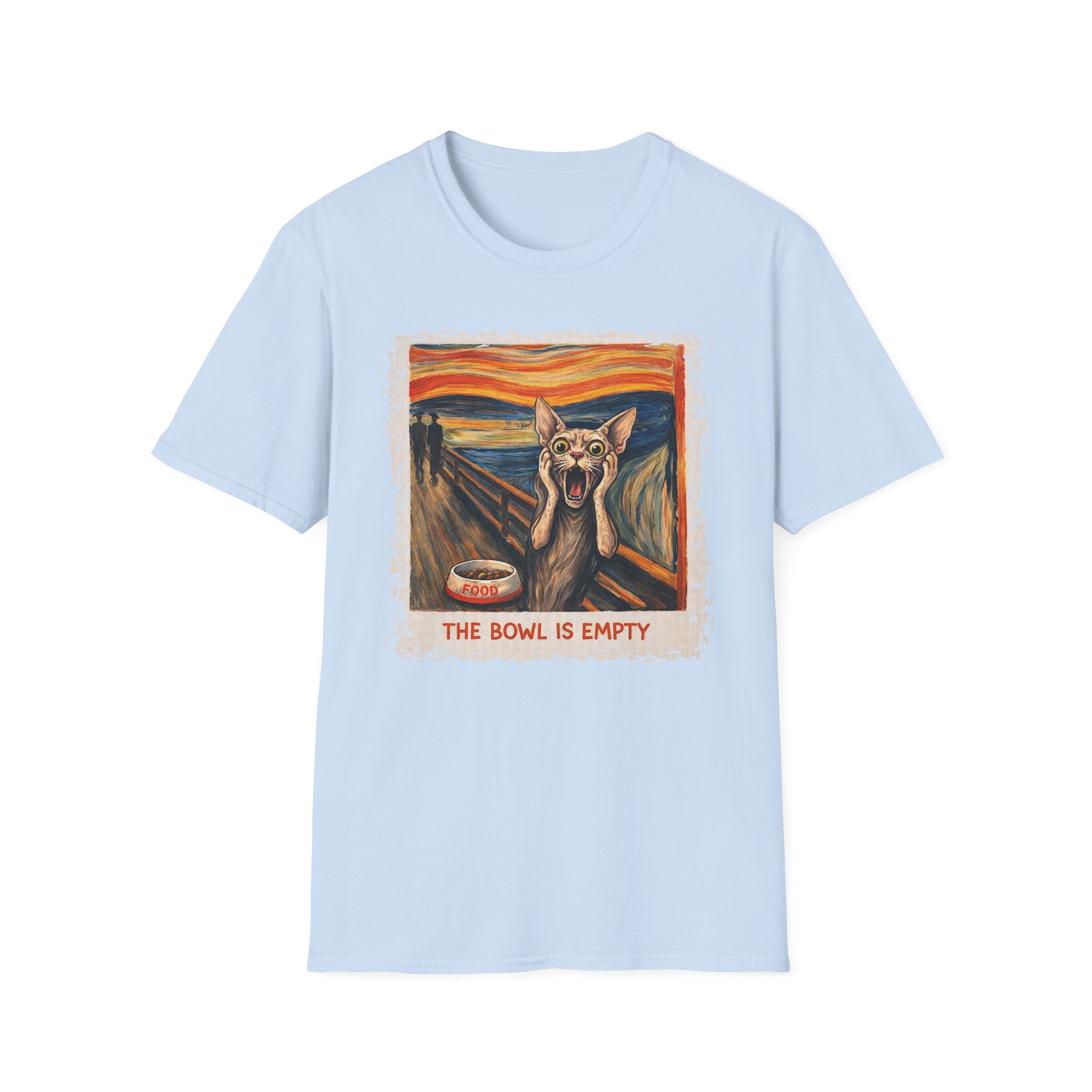 Cat The Scream, The Bowl Is Empty T-Shirt