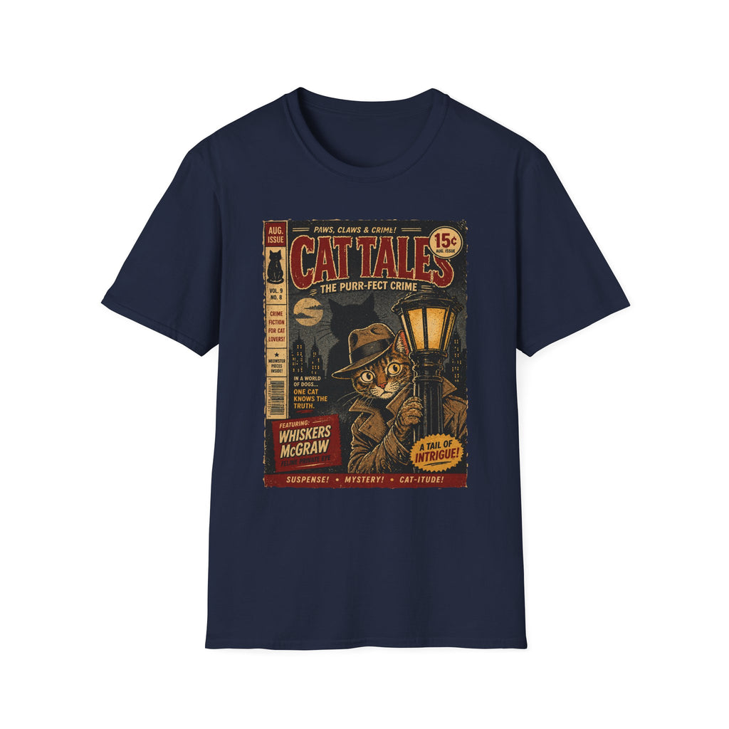 Cat's Pulp Detective Stories T-Shirt