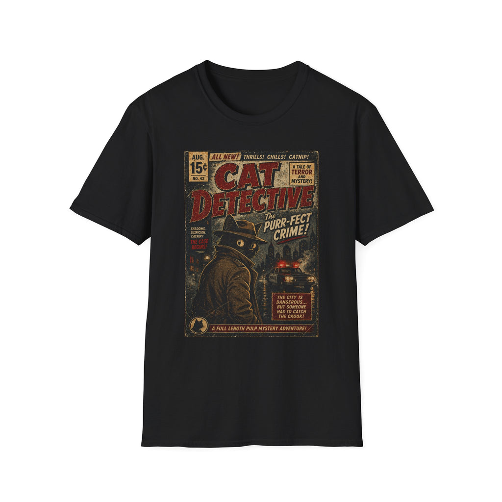 Cat's Pulp Detective Stories T-Shirt