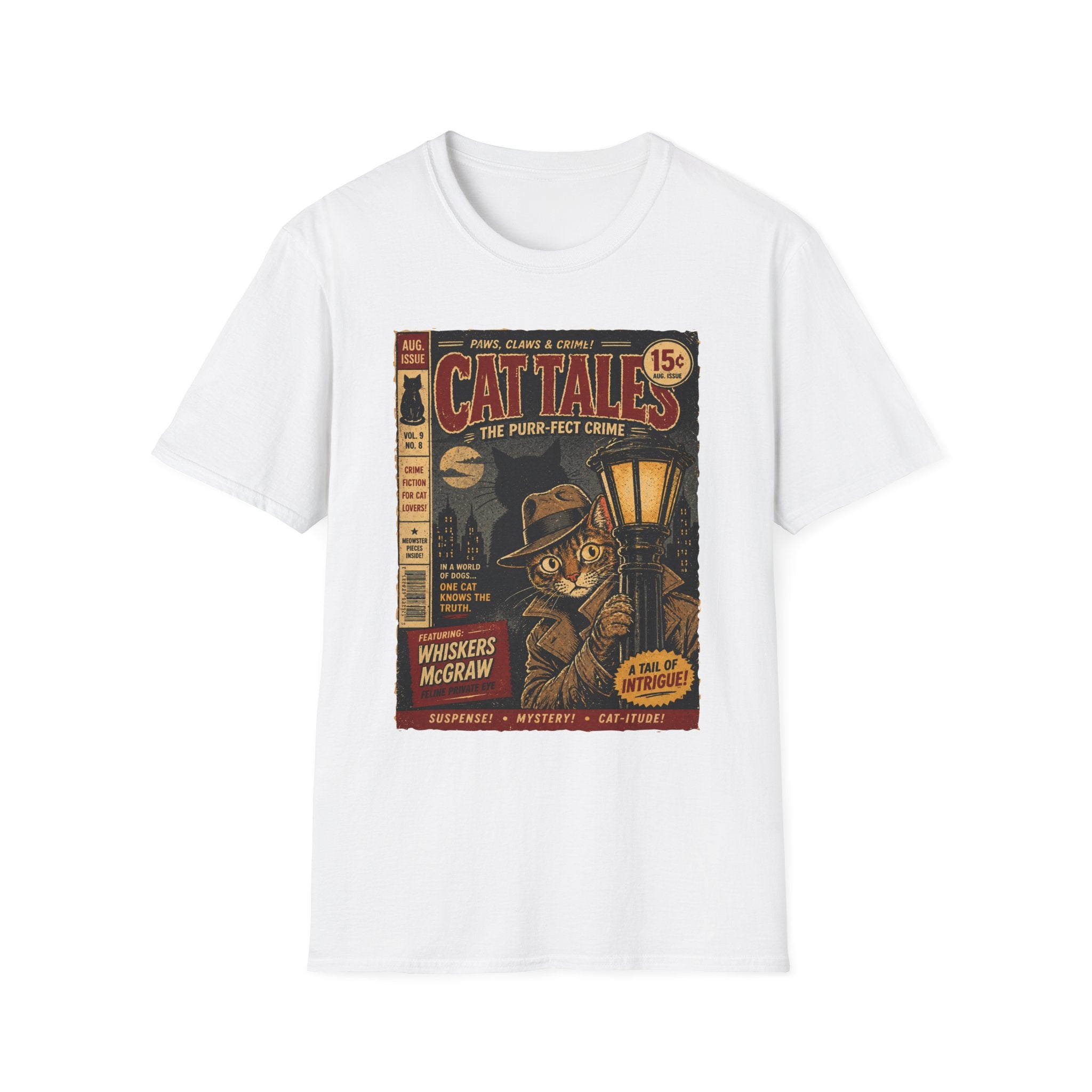 Cat's Pulp Detective Stories T-Shirt