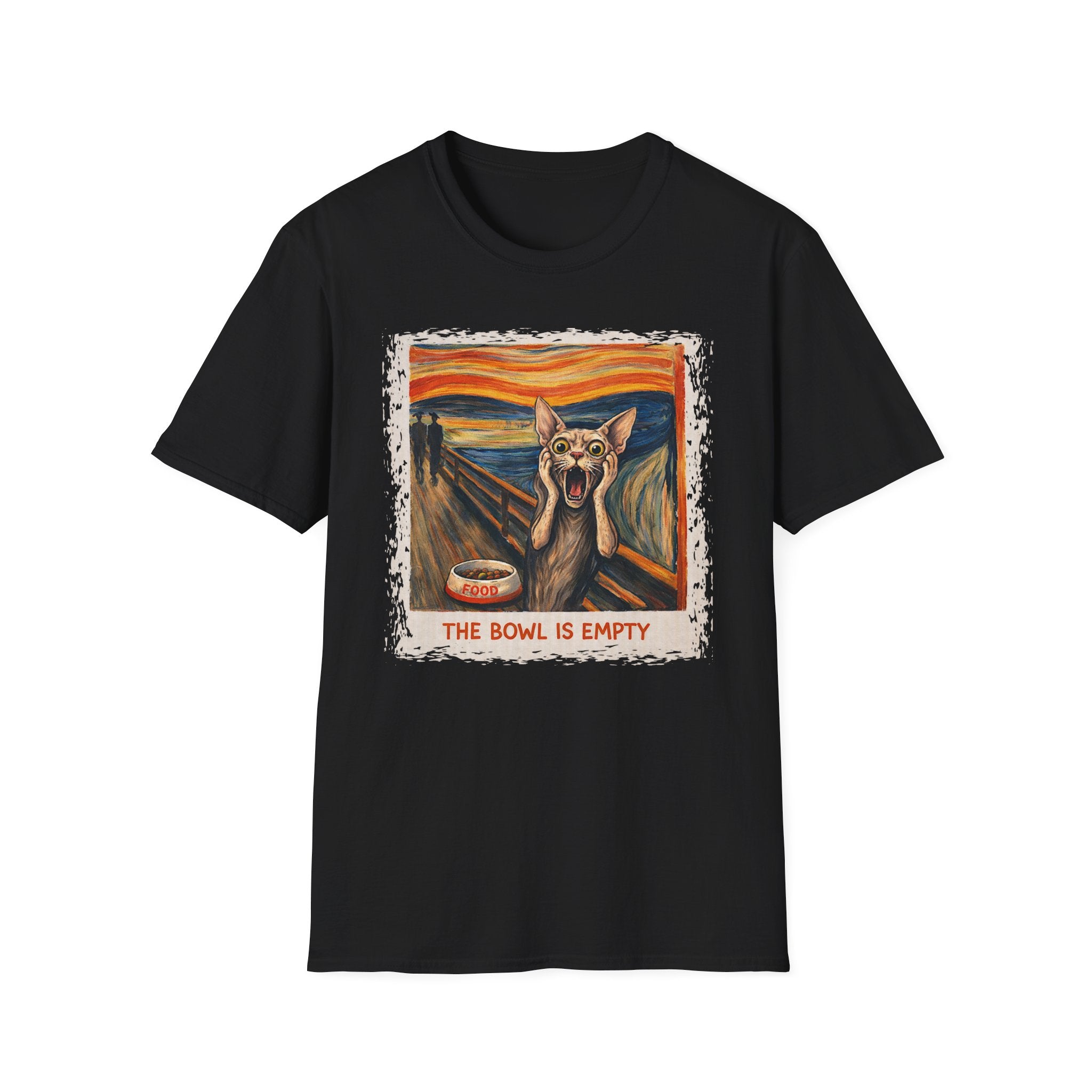 Cat The Scream, The Bowl Is Empty T-Shirt