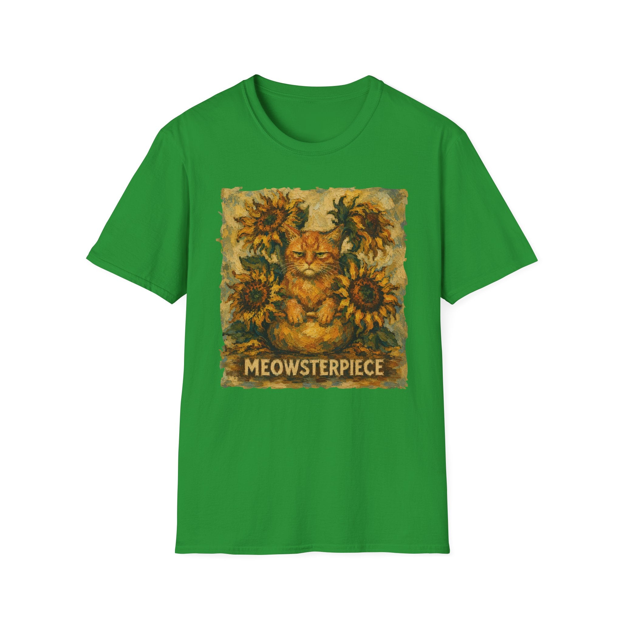 Meowsterpice Van Gogh Sunflowers T-Shirt