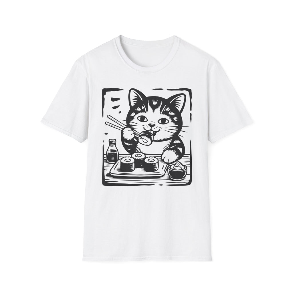 Cat Eating Sushi T-Shirt