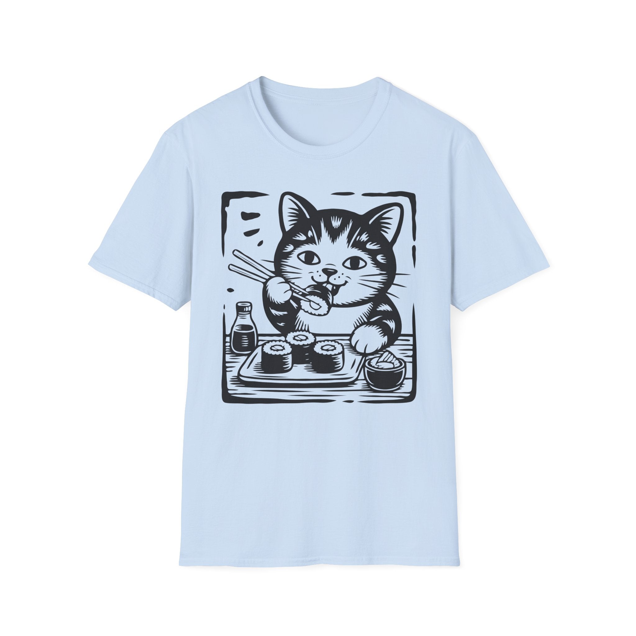 Cat Eating Sushi T-Shirt