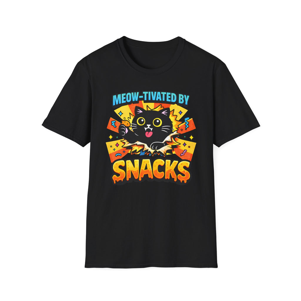 Meow-tivated By Snacks T-Shirt