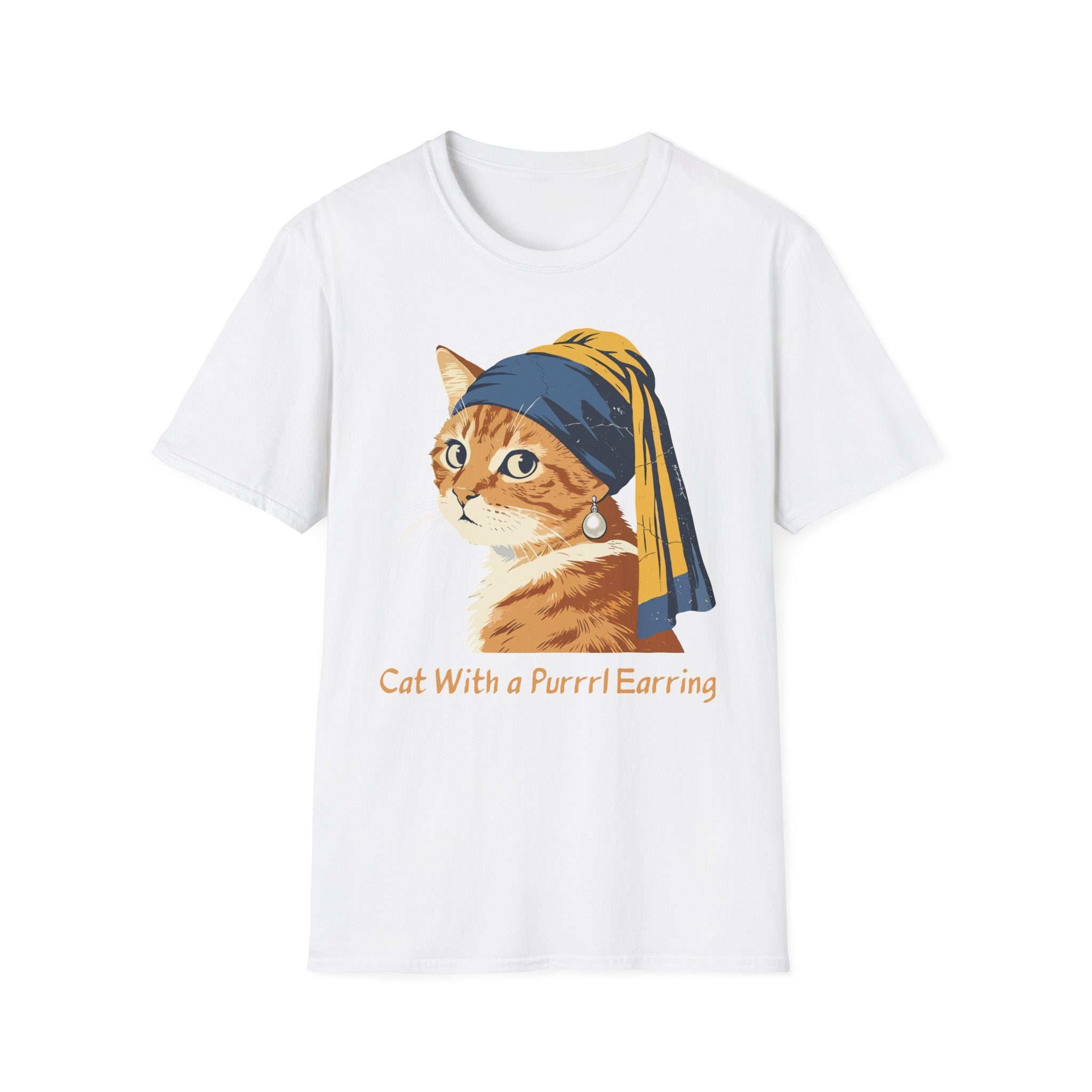 Cat With a Purrrl Earring T-Shirt