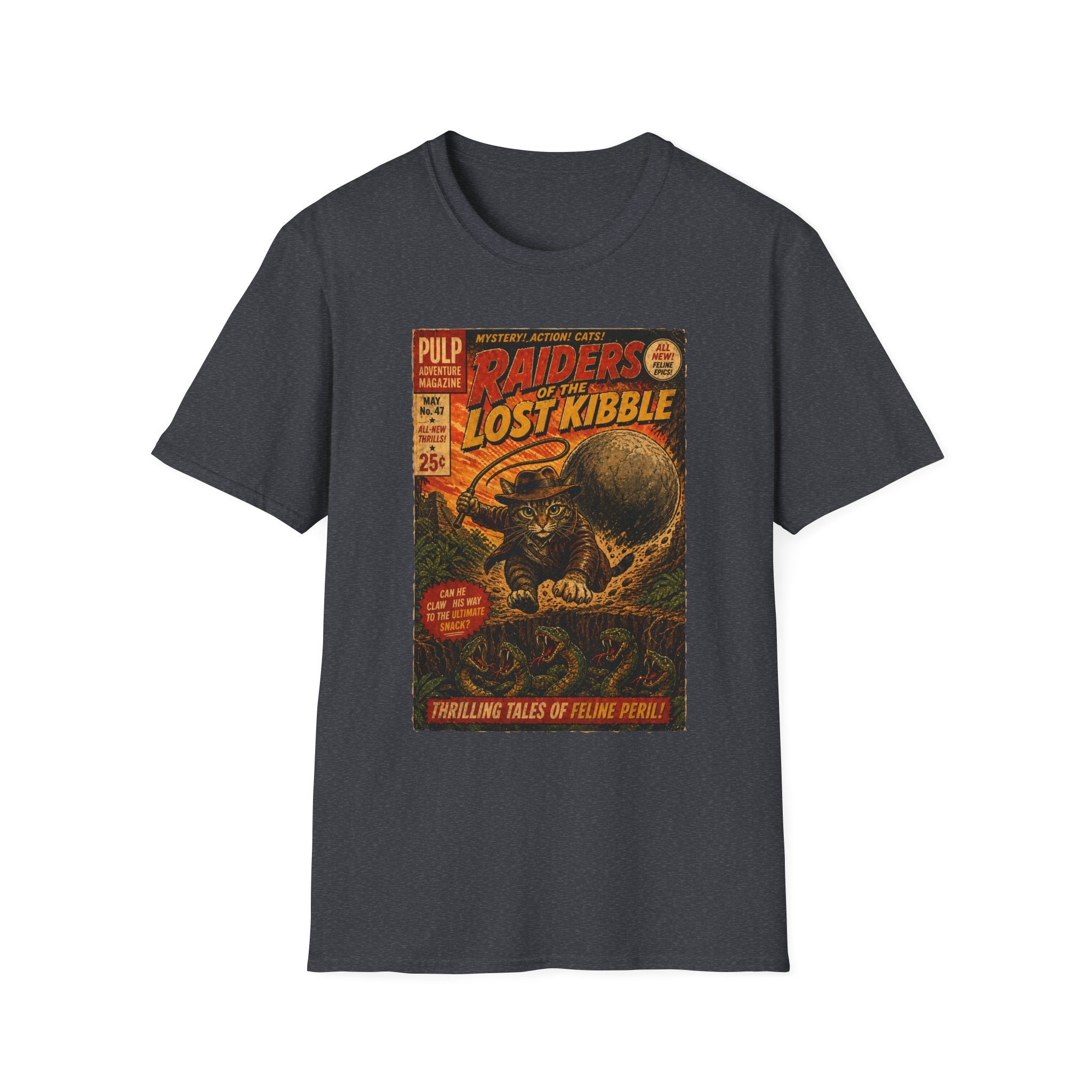 Cat Pulp Adventure Stories T-Shirt