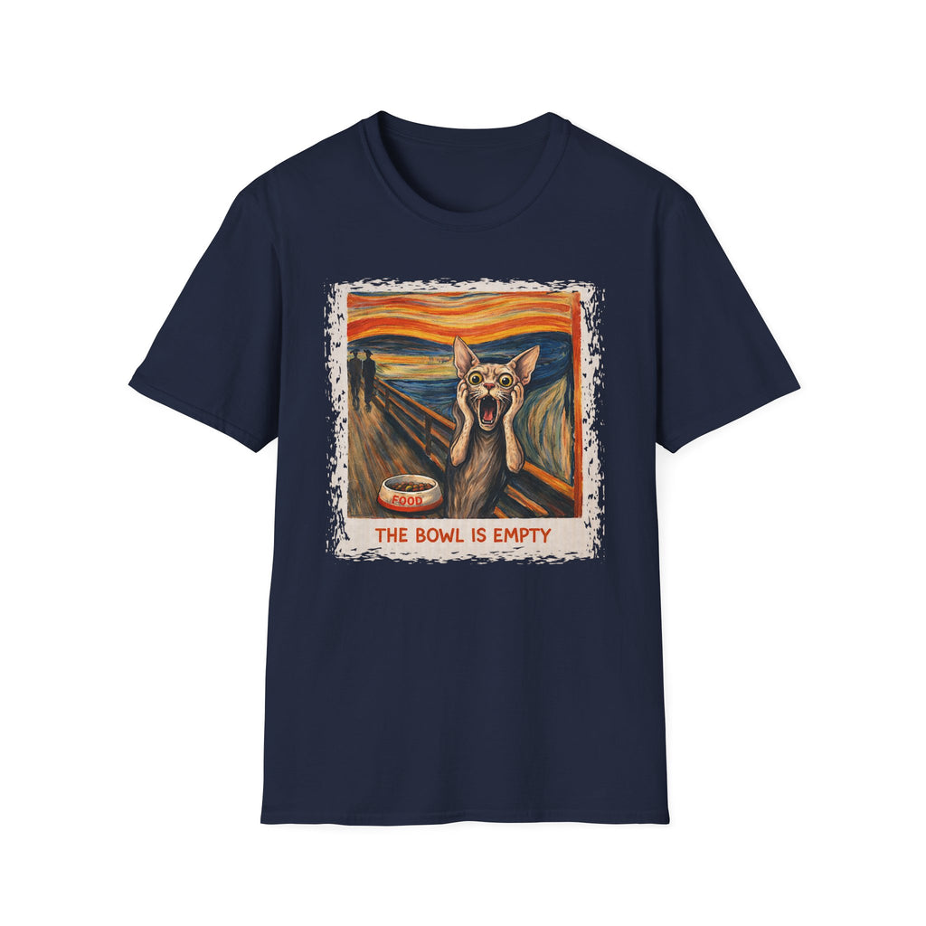 Cat The Scream, The Bowl Is Empty T-Shirt