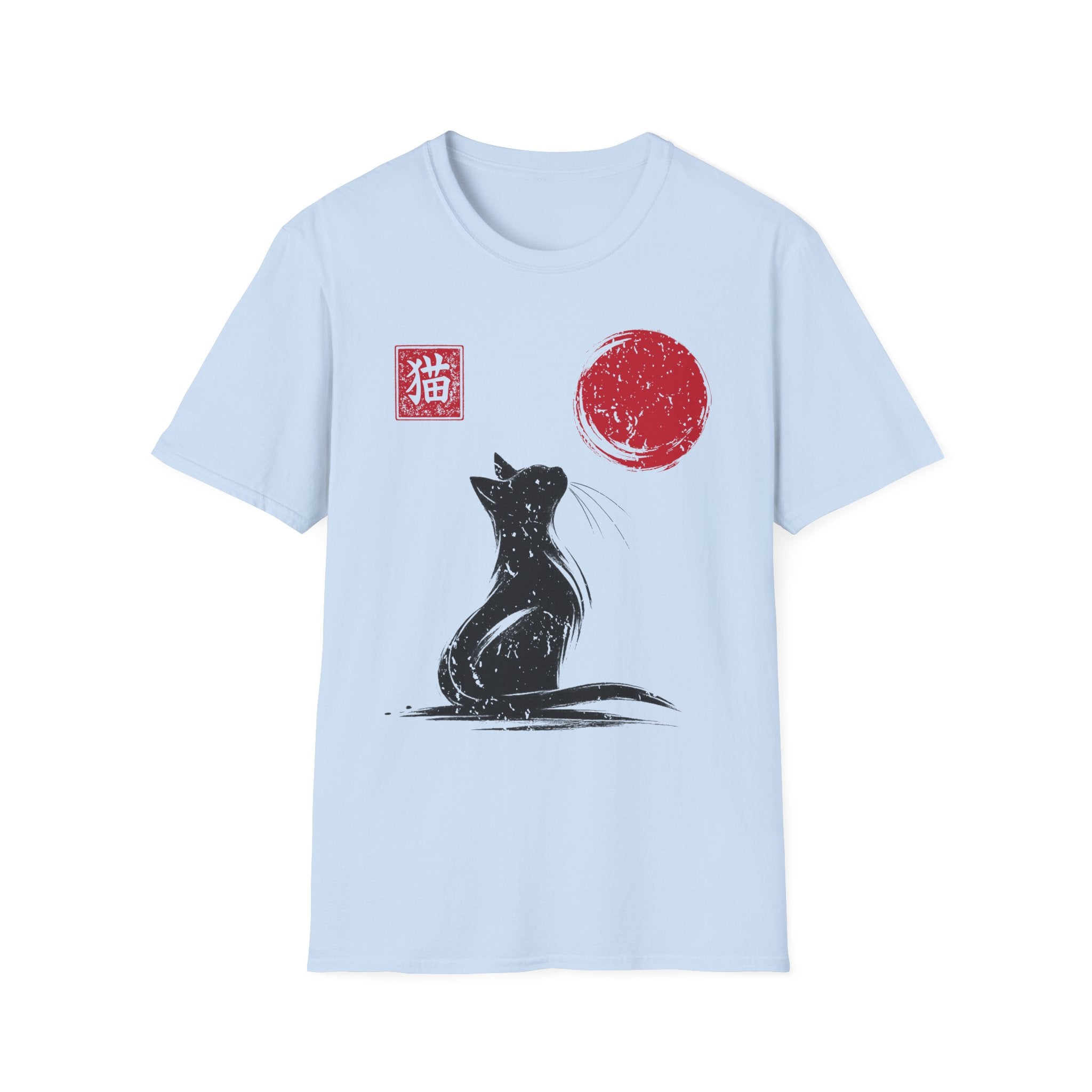 Minimalist Sumi-e Cat T-Shirt