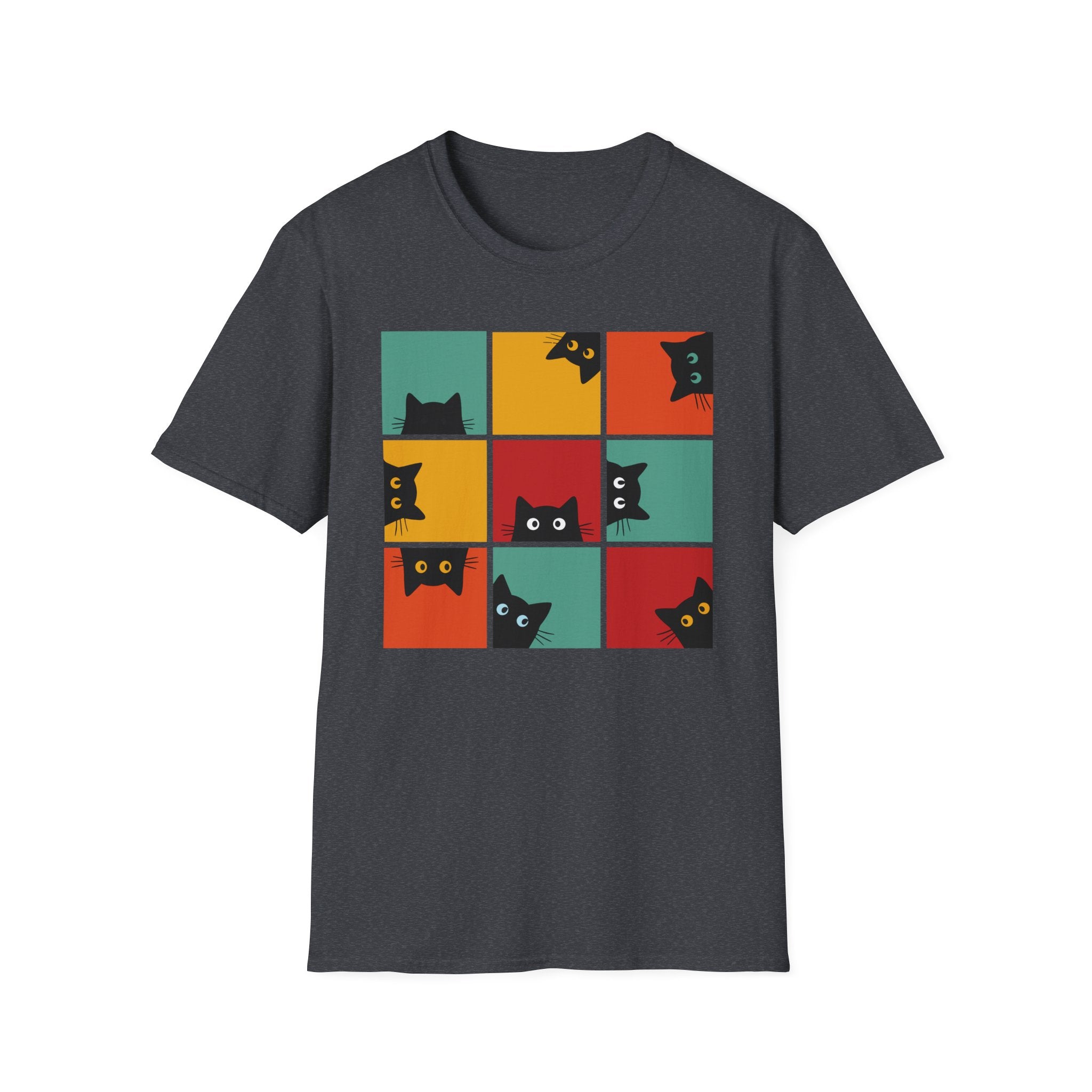 Retro Cat Peeking T-Shirt
