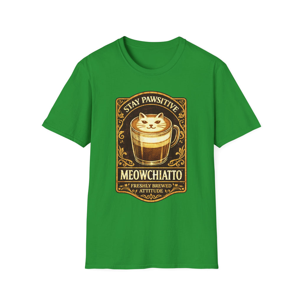 Meowchiatto Stay Pawsitive T-Shirt
