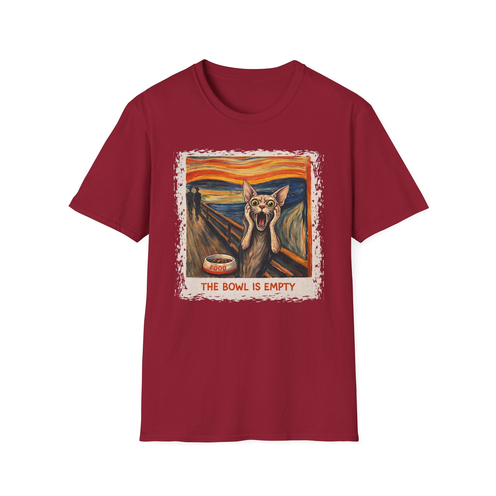 Cat The Scream, The Bowl Is Empty T-Shirt