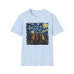 Starry Night, 5 Cats T-Shirt