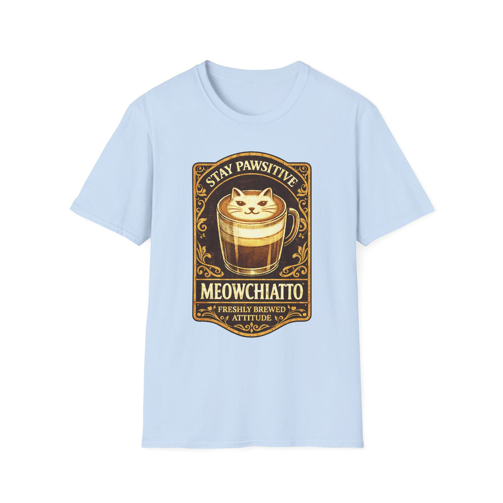 Meowchiatto Stay Pawsitive T-Shirt