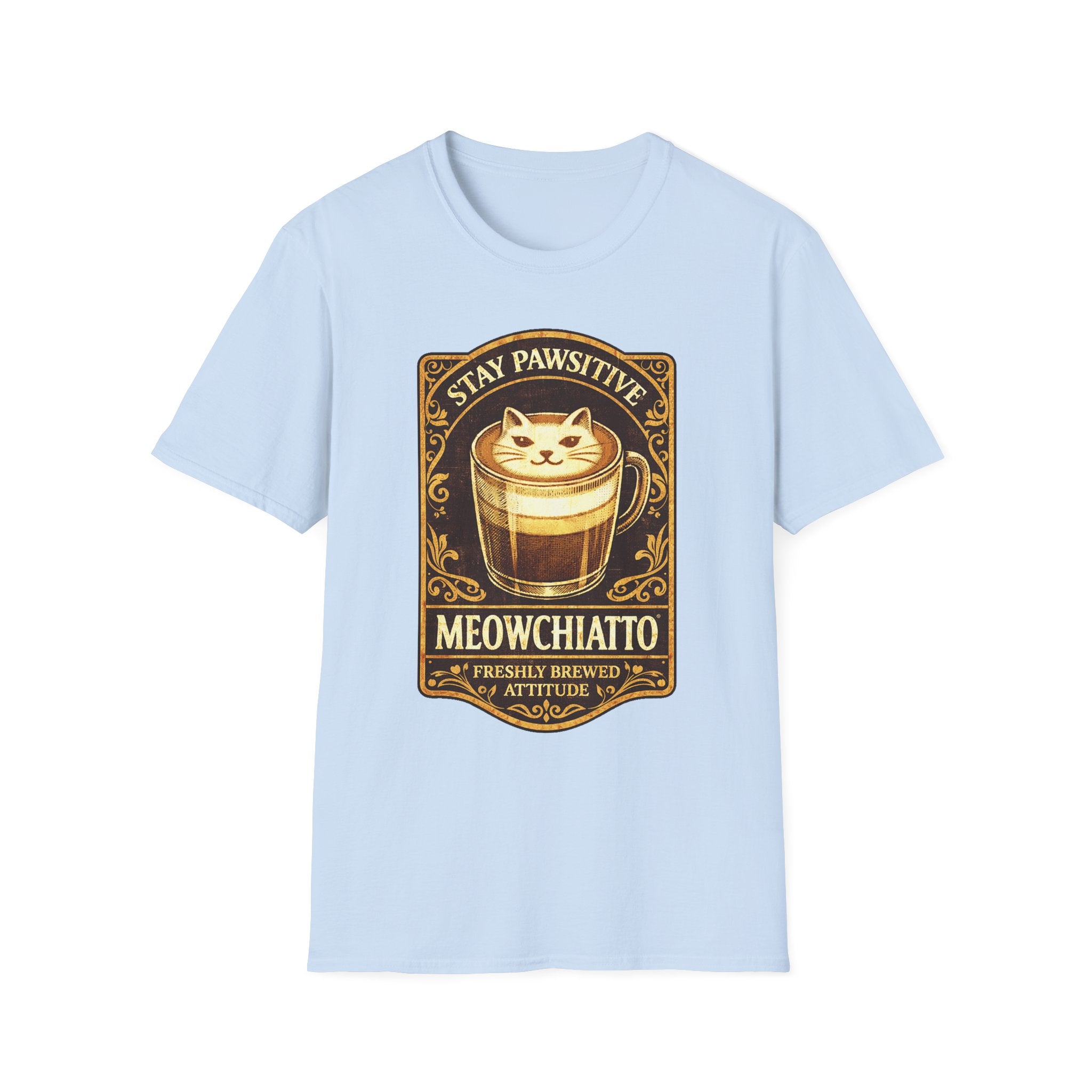 Meowchiatto Stay Pawsitive T-Shirt