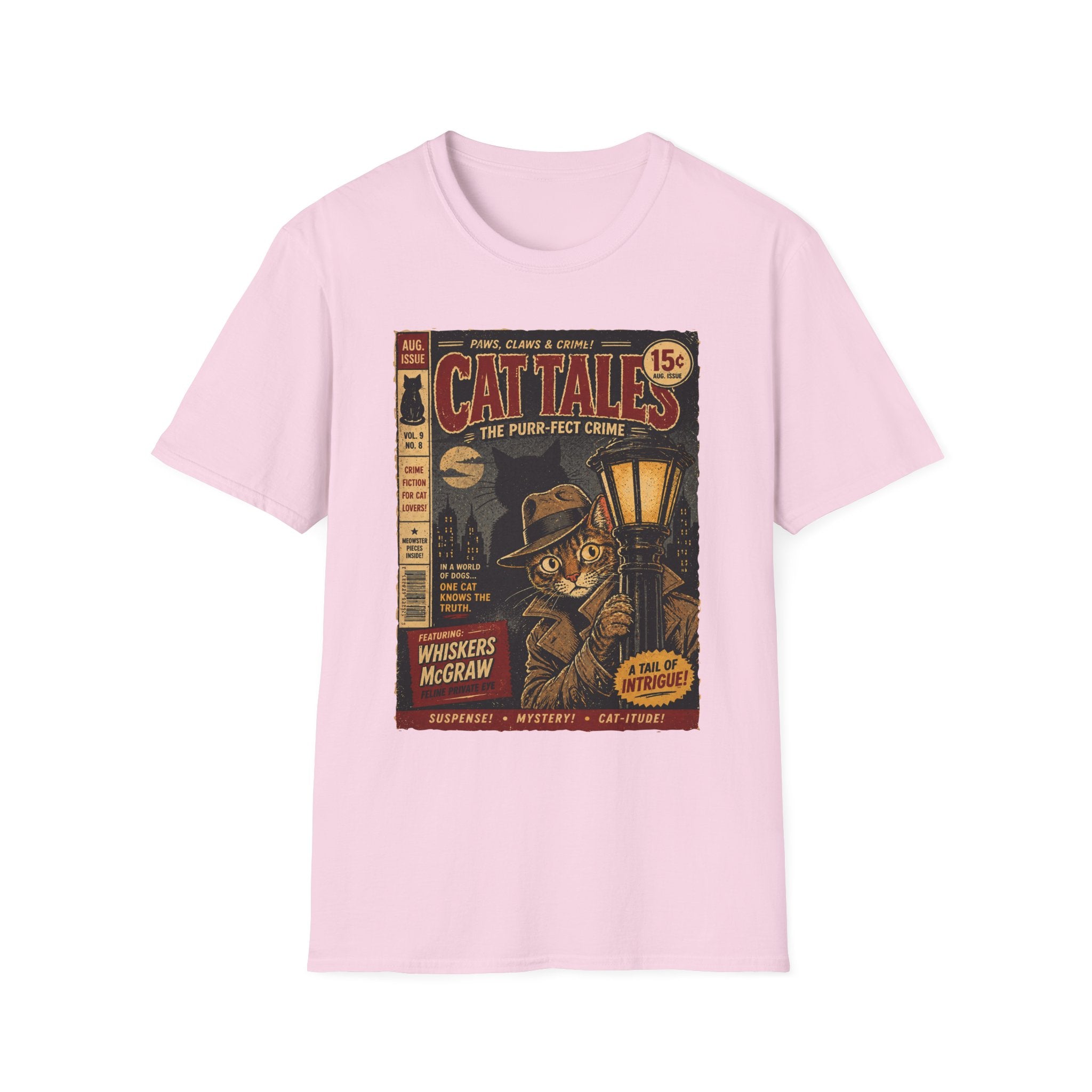 Cat's Pulp Detective Stories T-Shirt