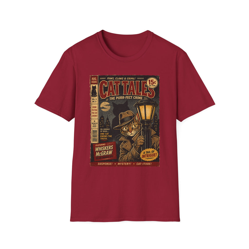 Cat's Pulp Detective Stories T-Shirt