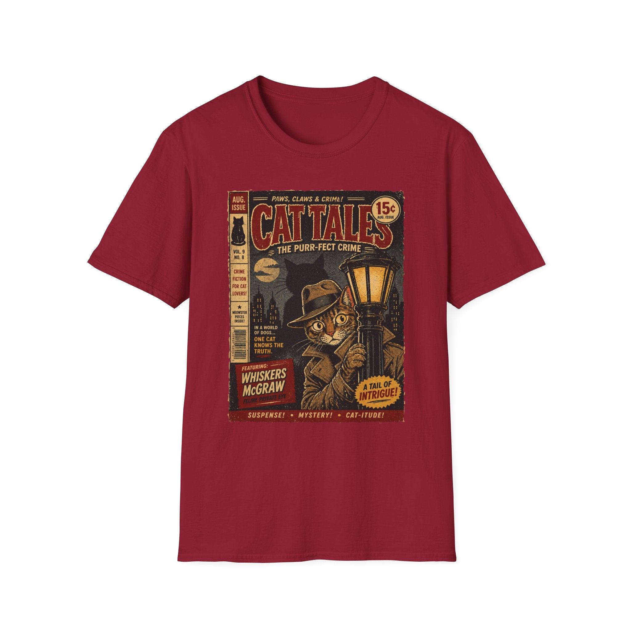 Cat's Pulp Detective Stories T-Shirt