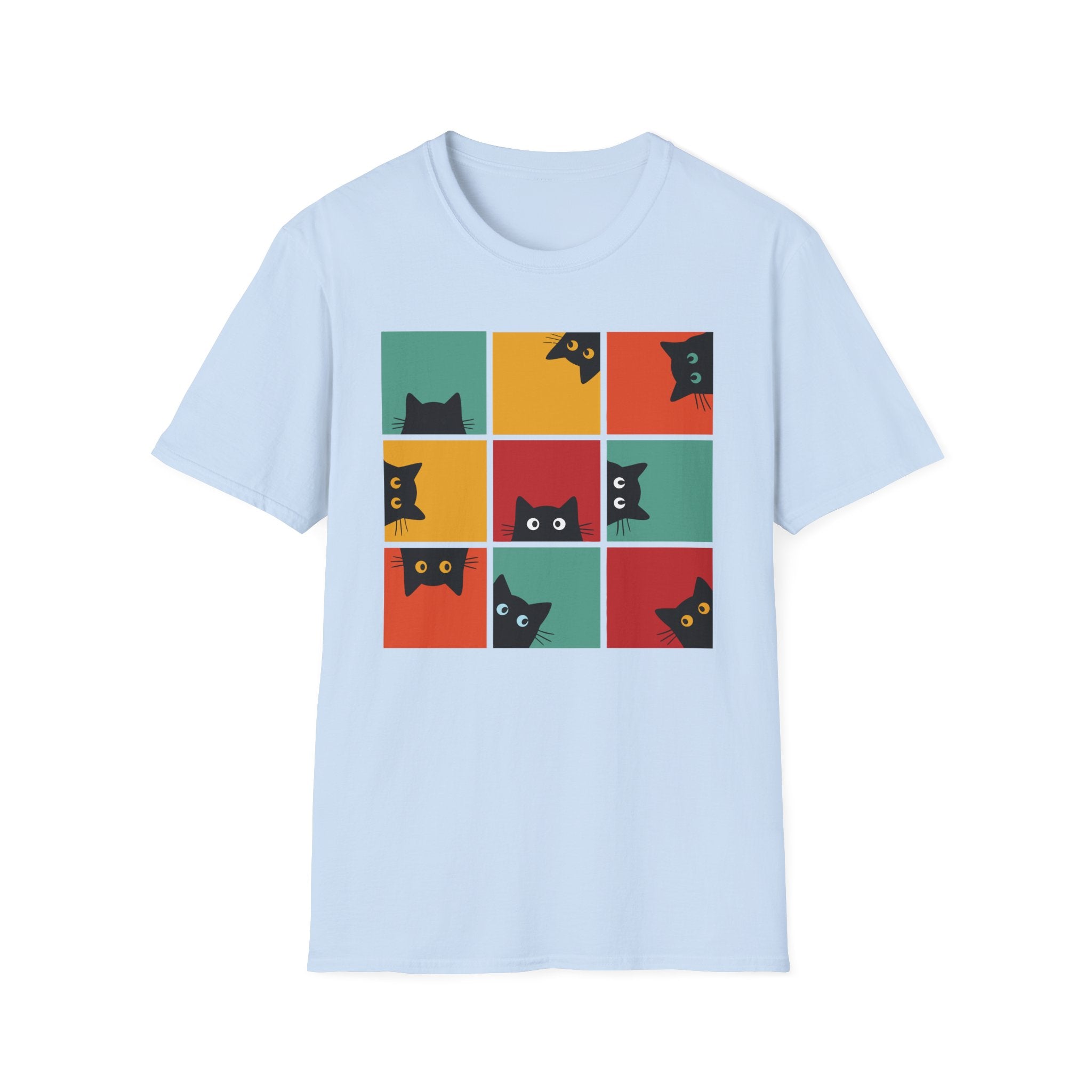 Retro Cat Peeking T-Shirt