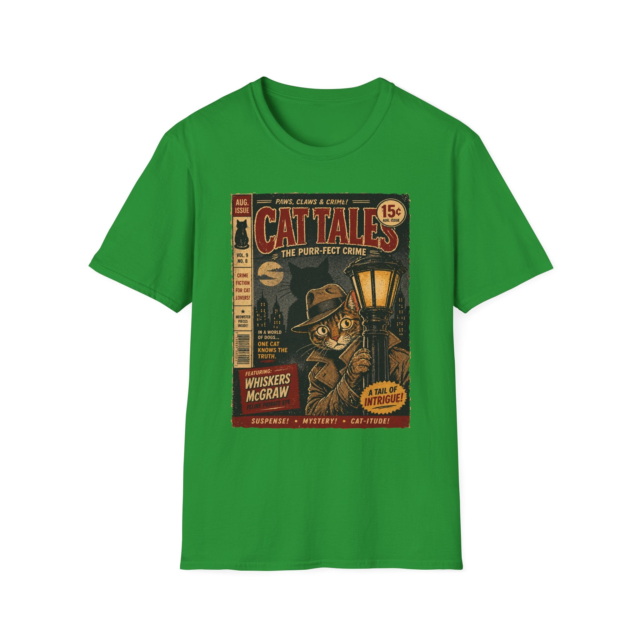 Cat's Pulp Detective Stories T-Shirt