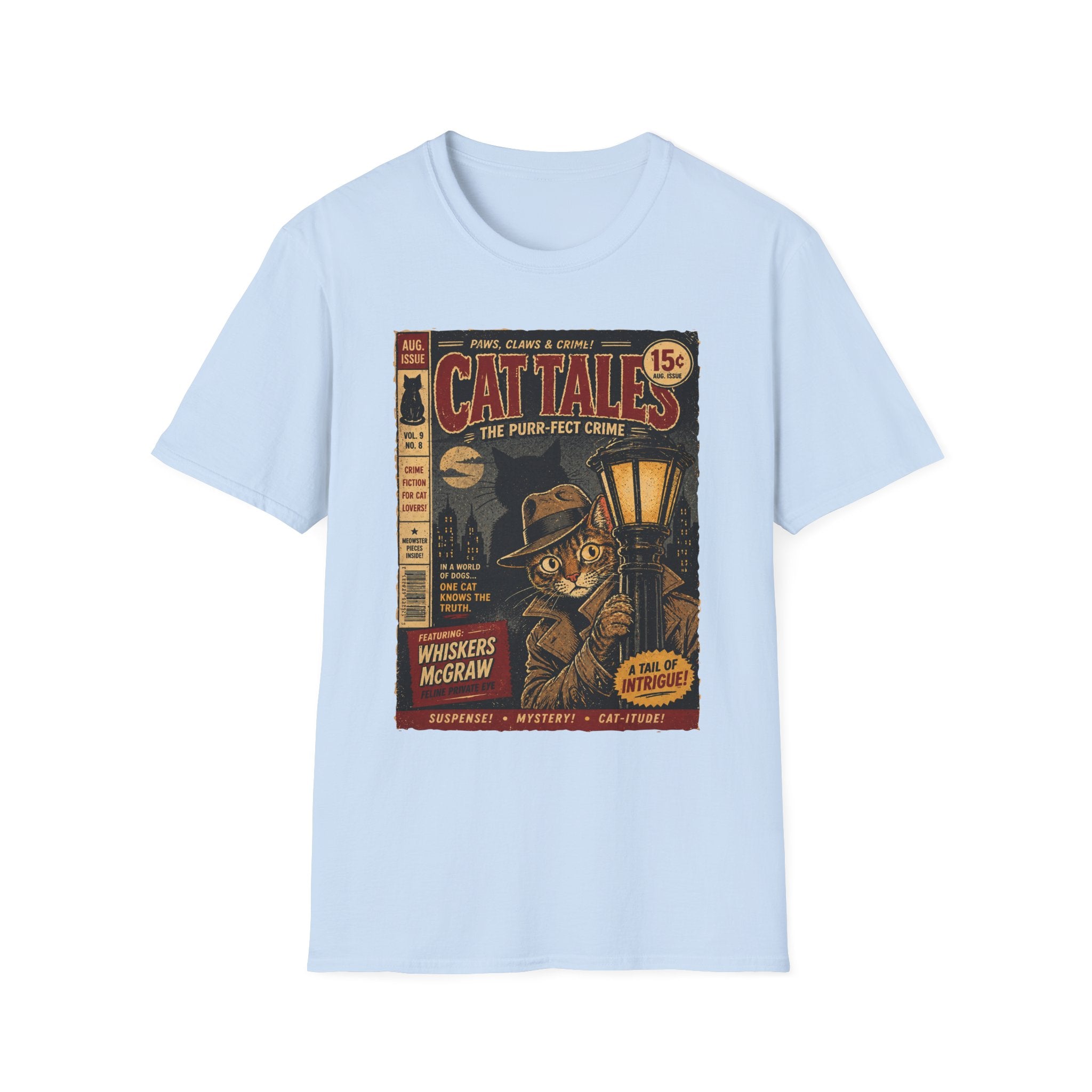 Cat's Pulp Detective Stories T-Shirt