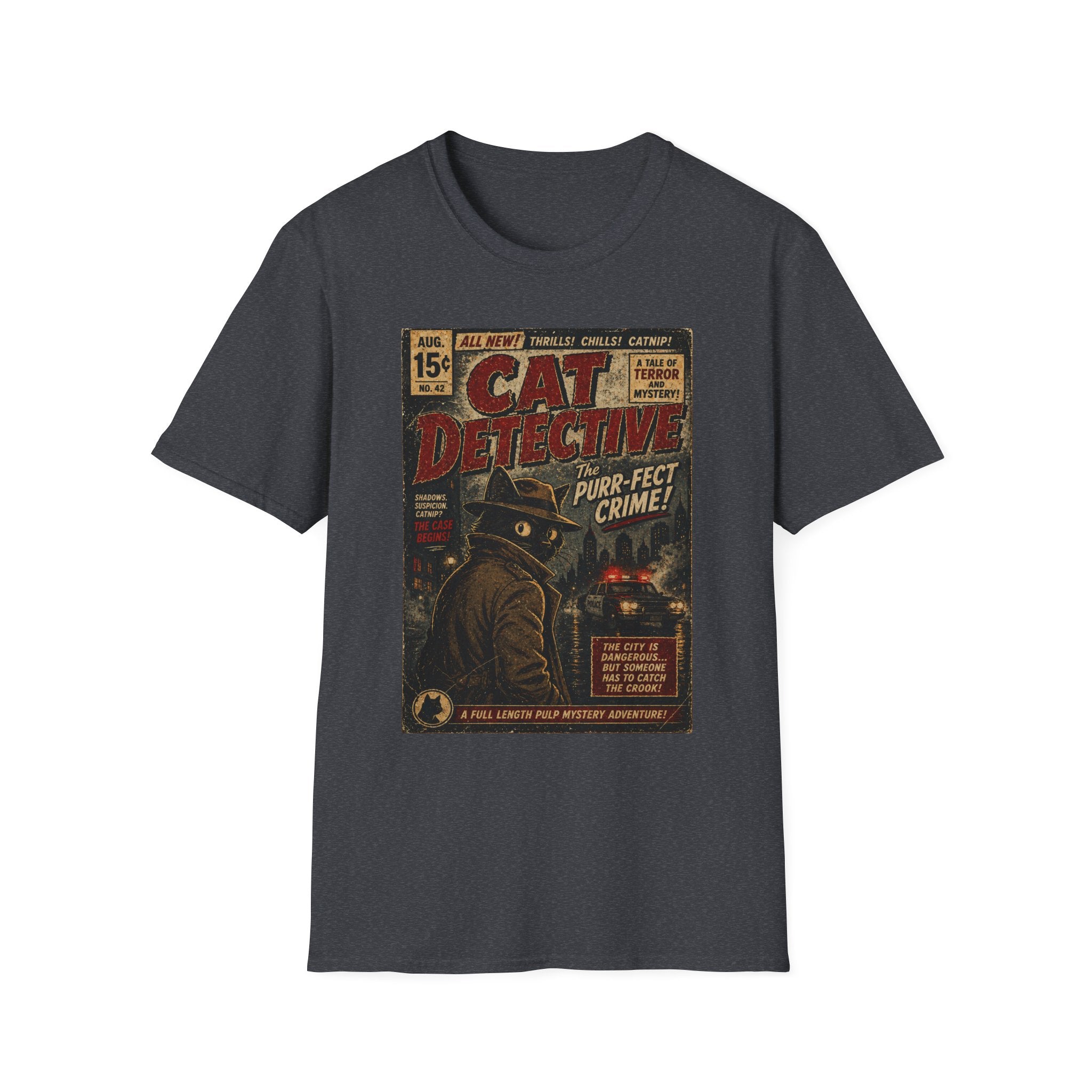 Cat's Pulp Detective Stories T-Shirt