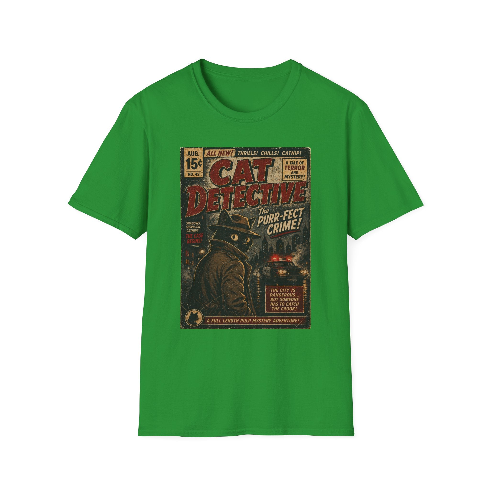 Cat's Pulp Detective Stories T-Shirt