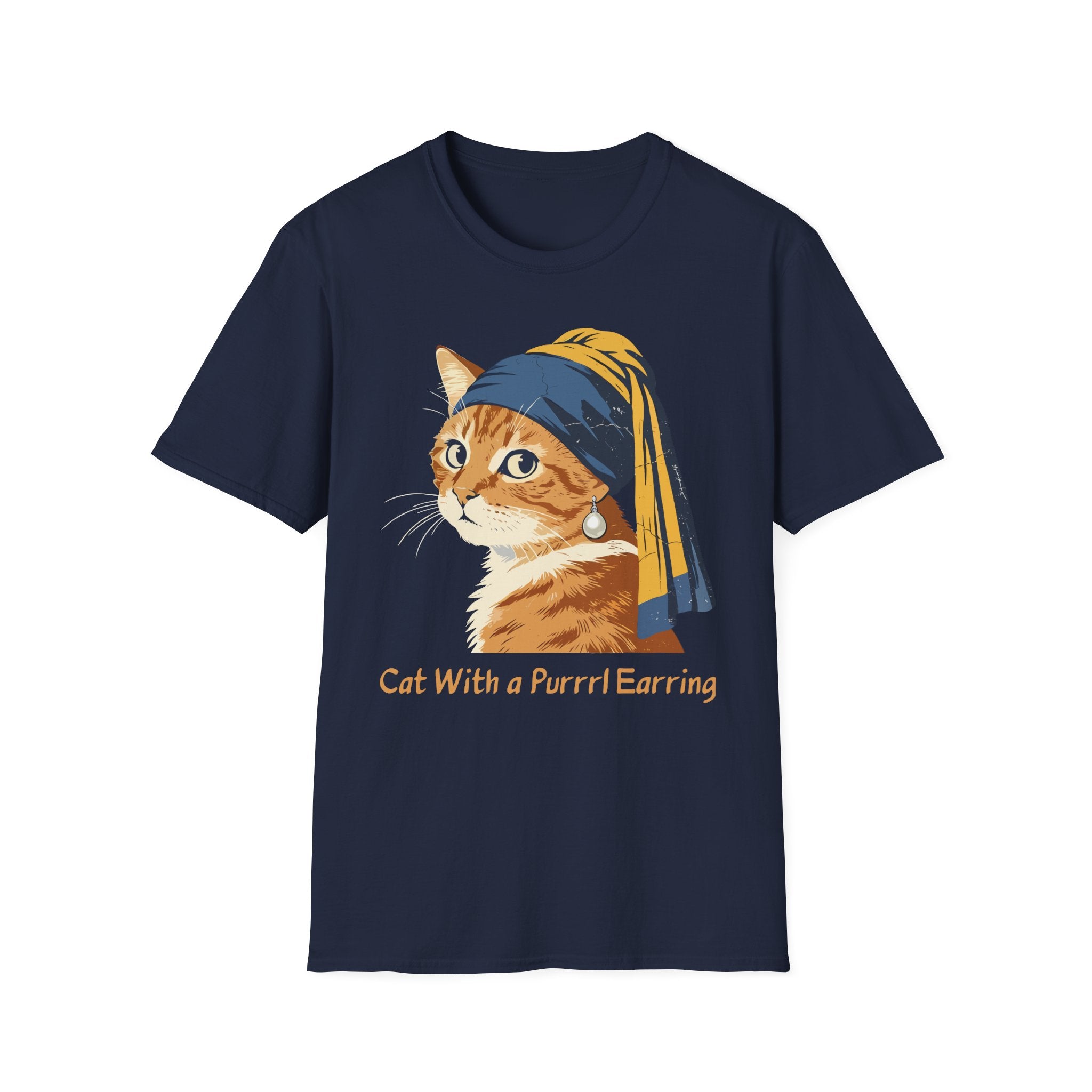 Cat With a Purrrl Earring T-Shirt