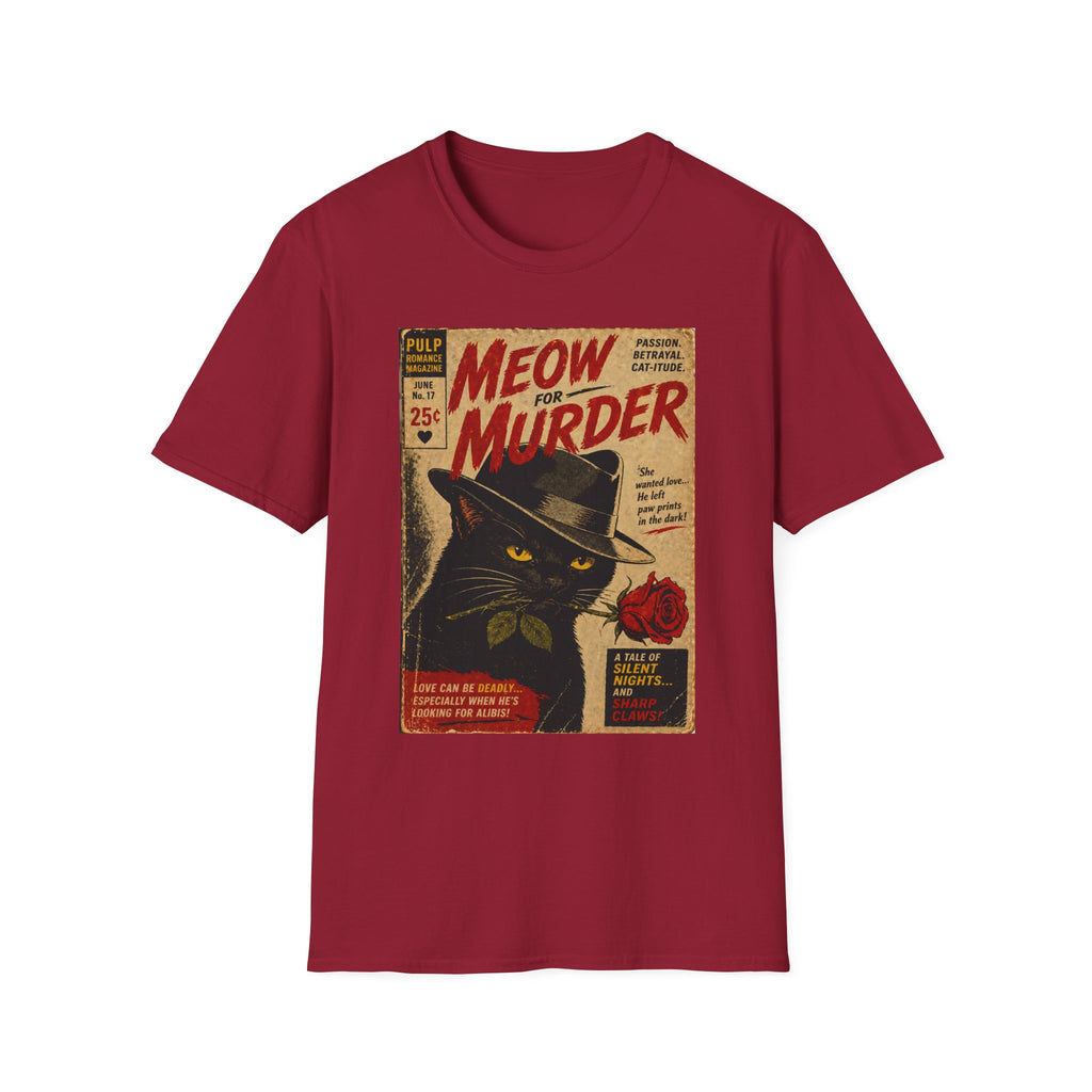 Cat's Pulp Crime Stories T-Shirt