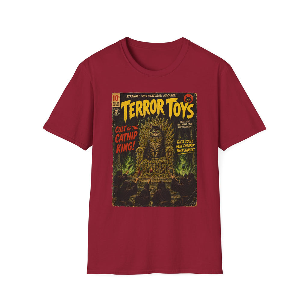 Cat Pulp Terror Stories T-Shirt