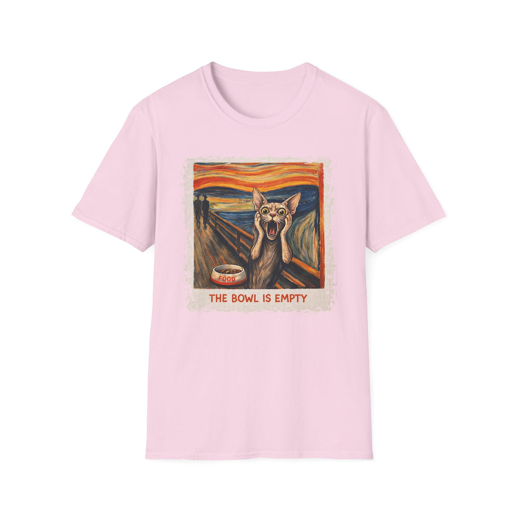 Cat The Scream, The Bowl Is Empty T-Shirt