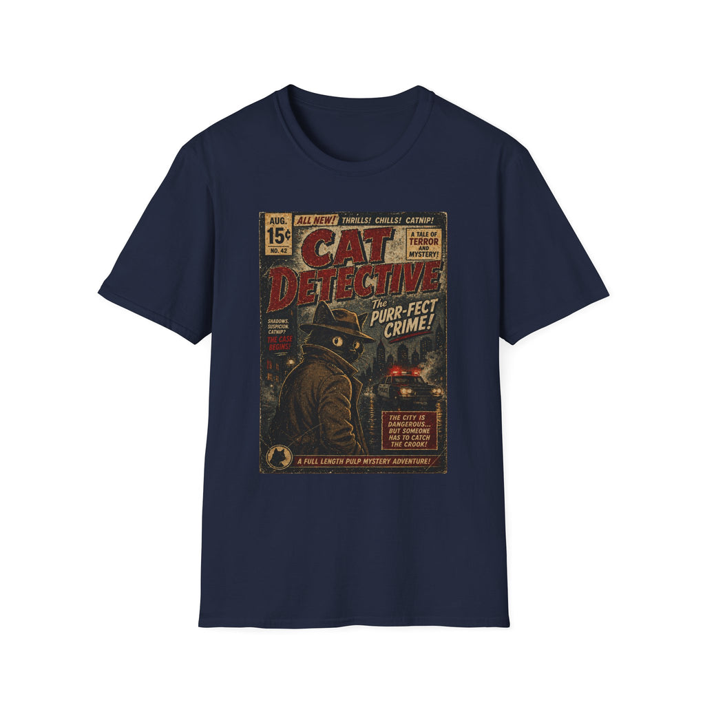 Cat's Pulp Detective Stories T-Shirt
