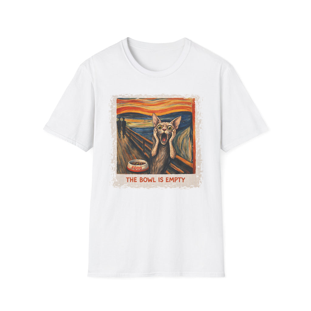 Cat The Scream, The Bowl Is Empty T-Shirt