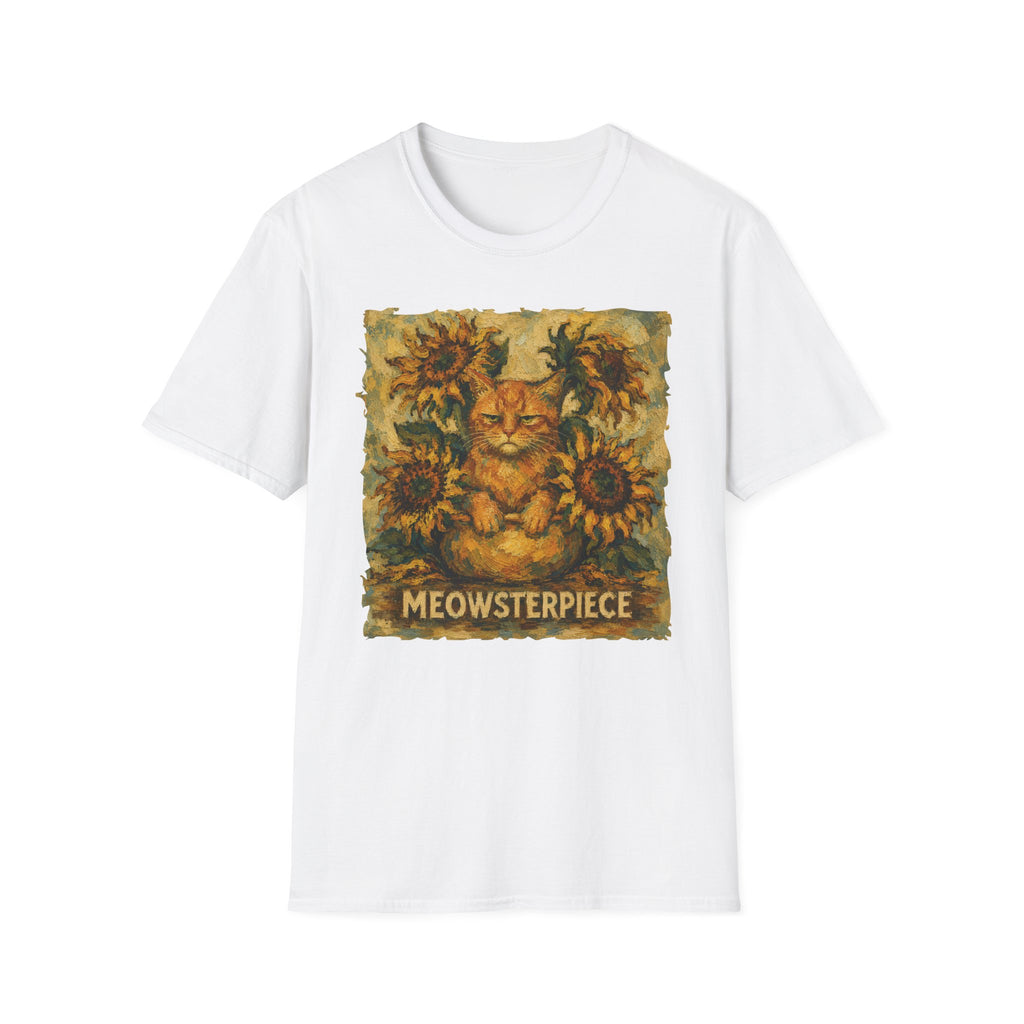 Meowsterpice Van Gogh Sunflowers T-Shirt