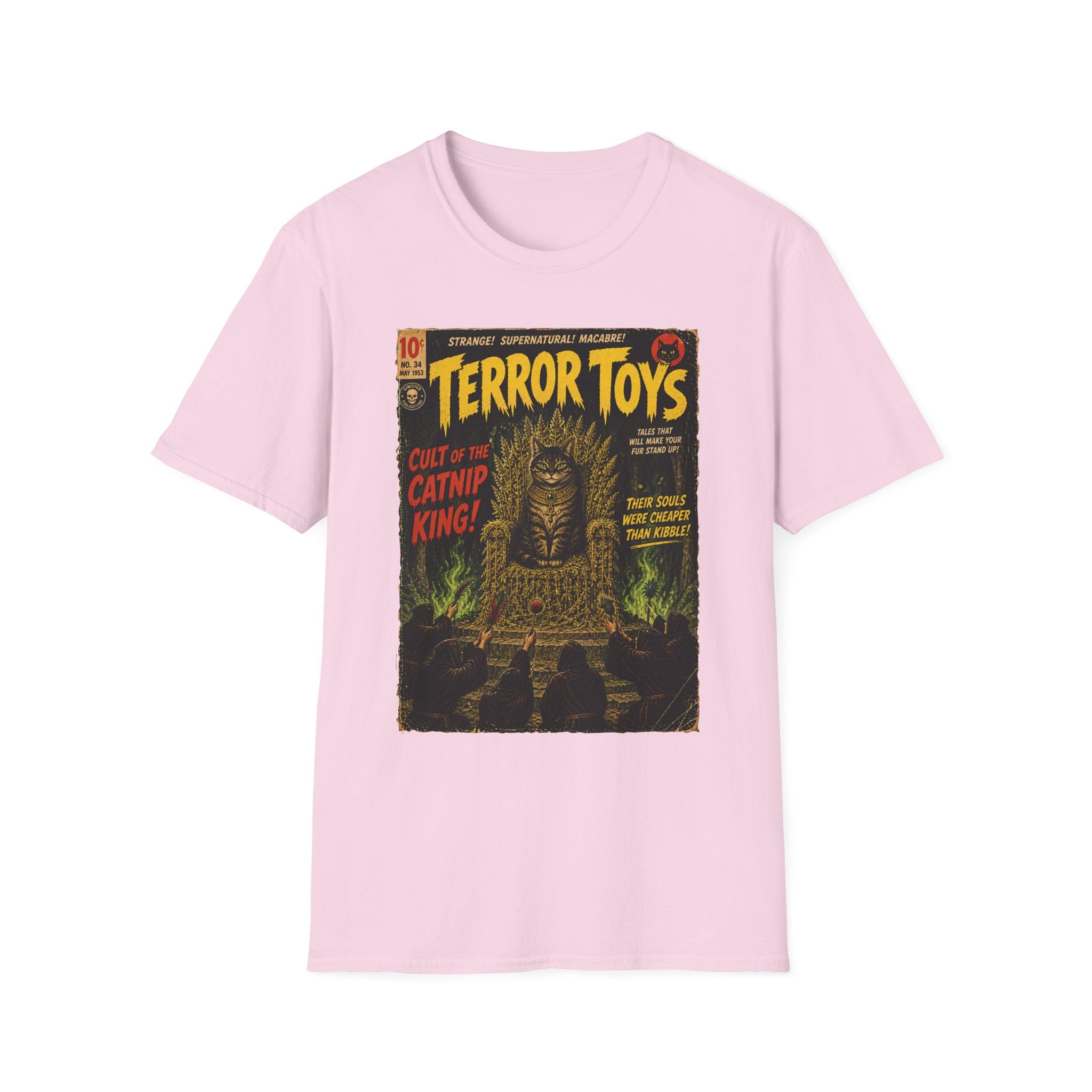 Cat Pulp Terror Stories T-Shirt